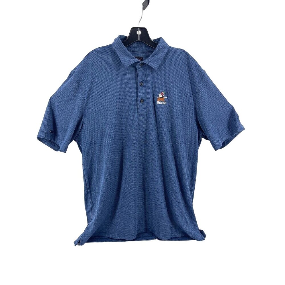 Greg Norman Bala Golf Club Logo Polo Shirt Philadelphia Navy Blue Sz XL Men's